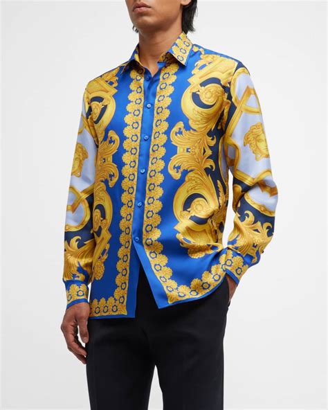 versace shirt colorful|1st copy versace shirt men.